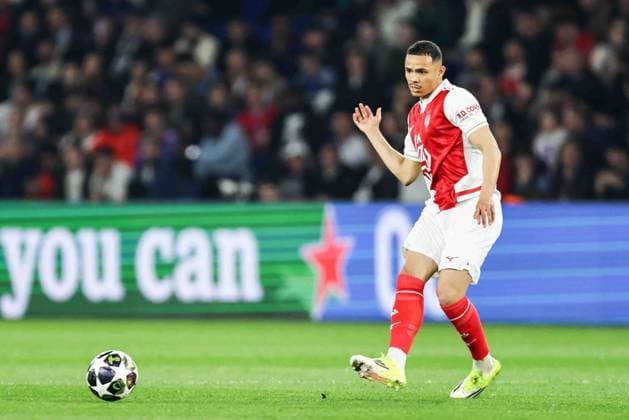 Paris Saint-Germain (PSG) v AS Monaco - UCL PARIS, FRANCE - FEBRUARY 25: Vanderson of AS Monaco during the UEFA Champions League play-off second leg football match between Paris Saint-Germain (PSG) and AS Monaco at the Parc des Princes stadium in Paris. Ibrahim Ezzat Anadolu Paris France. Editorial use only. Please get in touch for any other usage.  Copyright: x2026xAnadoluxÄ°brahimxEzzatx