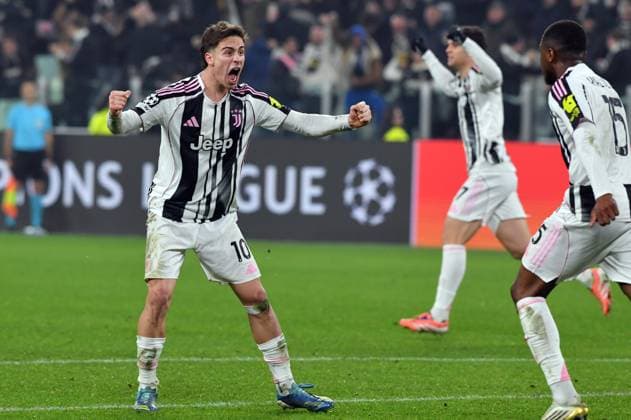 Foto IPP Massimo Rana Torino 25-02-2026 Calcio Champions League 2025 2026 Juventus-Galatasaray nella foto esulta kenan yildiz Italy Photo Press - World Copyright italy ITALY  Copyright: xR4924_italyphotopressx