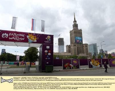 Football, EURO 2012, Official Fan Zone in Warsaw