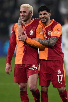 Cm Torino 25 02 2026 - Champions League Juventus-Galatasaray foto Cristiano Mazzi Image nella foto: Baris Alper Yilmaz-Eren Elmali 