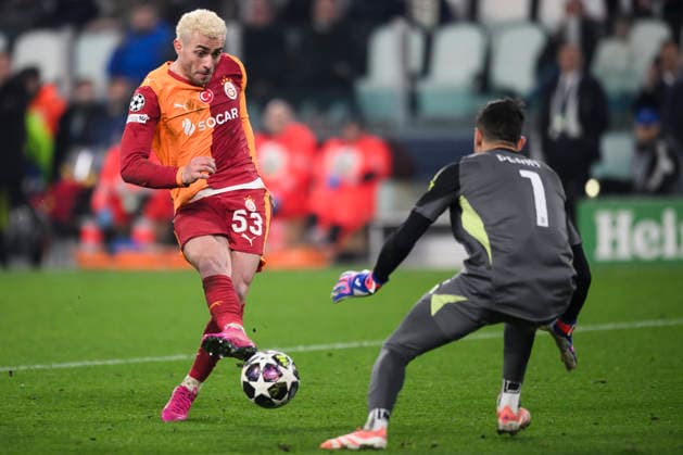 Juventus FC v Galatasaray SK - UEFA Champions League Baris Alper Yilmaz of Galatasaray SK scores a goal during the UEFA Champions League 2025 26 knockout phase play-off second leg football match between Juventus FC and Galatasaray SK. Turin Italy Copyright: xNicolòxCampox
