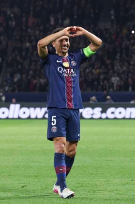 FOOTBALL : Paris Saint Germain Vs AS Monaco - Ligue des Champions - 25 02 2026 Joie - But de Marquinhos (PSG) ParisFrance  Copyright: xMichaelxBaucherx