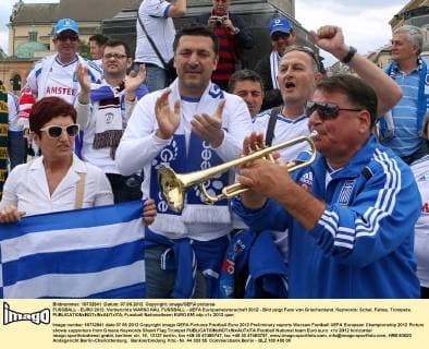 Football, EURO 2012, Fans from Greece