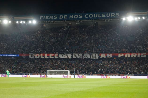 February 25, 2026, Paris, Paris, France: Supporters of Paris Saint germain during the match of UEFA Champions League between Paris Saint Germain and As Monaco at Parc des Princes Stadium - on February 25 2026 Paris - France Paris France - ZUMAb253 20260225_zsp_b253_024 Copyright: xLoicxBaratouxx