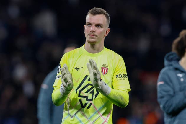 February 25, 2026, Paris, Paris, France: Philipp Ko HN (GK) of AS MONACO during the match of UEFA Champions League between Paris Saint Germain and As Monaco at Parc des Princes Stadium - on February 25 2026 Paris - France Paris France - ZUMAb253 20260225_zsp_b253_029 Copyright: xLoicxBaratouxx