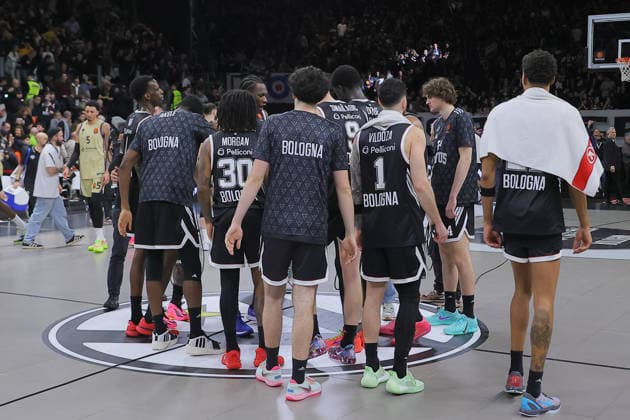 virtus fine gara during Virtus Bologna vs FC Barcellona, Basketball Euroleague match in Bologna, Italy, February 25 2026  Copyright: xValentinoxOrsini IPAxSportx xipa-agency.netx xx IPA_72034916 IPA_Agency_IPA72034916