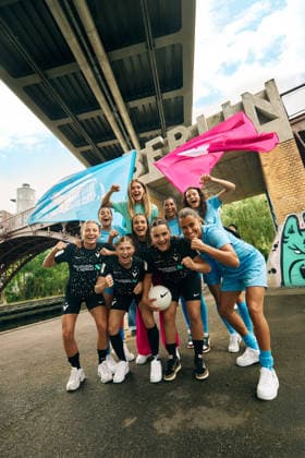 Trinity Künzel, Sarah Abu Sabbah, Sarah Klotz, Michele Tschudin, Catherine Krist, Leyila Aydin, Maya Hahn, Laura Casanovas Aylin Yarin FC Viktoria Berlin the cheer Trinity Künzel, Sarah Abu Sabbah, Sarah Klotz, Michele Tschudin, Catherine Krist, Leyila Aydin, Maya Hahn, Laura Casanovas Aylin Yarin of FC Viktoria Berlin, The in the 2 Women Bundesliga play, the cheer Copyright: xJosuaxPiorrxJosuaxPiorrx