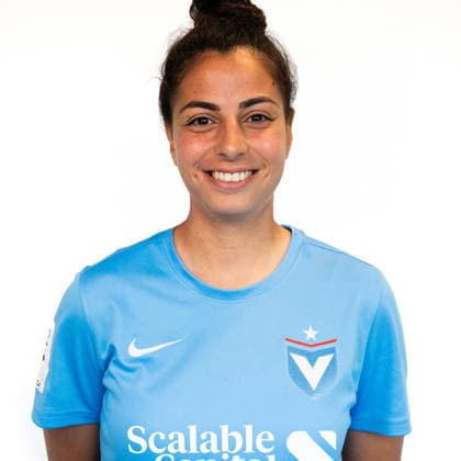 Sarah Abu Sabbah FC Viktoria Berlin Portrait shot from Sarah Abu Sabbah, The Player the FC Viktoria Berlin in the 2 Women Bundesliga is Copyright: xKaixHeuserxKaixHeuserx
