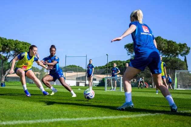Football, Women, Sweden national team, Training