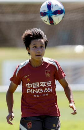 (260226) -- NEWCASTLE, Feb. 26, 2026 -- Zhang Linyan of China attends a training session for the upcoming AFC Women s Asian Cup, in Newcastle, Australia, Feb. 26, 2026. (Photo by Xinhua) (SP) AUSTRALIA-NEWCASTLE-WOMEN S ASIAN CUP-CHINA-TRAINING WangxShuang 