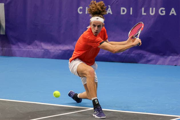 Mika BRUNOLD (SUI) during Challenger Citta di Lugano, International Tennis match in Lugano, Switzerland, February 26 2026  Copyright: xRobertaxCorradin IPAxSportx xipa-agency.netx xx IPA_72049028 IPA_Agency_IPA72049028