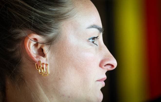 Belgium s Tessa Wullaert pictured during a press conference, PK, Pressekonferenz of Belgium s national women s soccer team the Red Flames, on Thursday 26 February 2026 in Tubize. The team is preparing for two games against Israel next week, in the qualifiers for the 2027 FIFA Women s World Cup. VIRGINIExLEFOUR  x165386688x