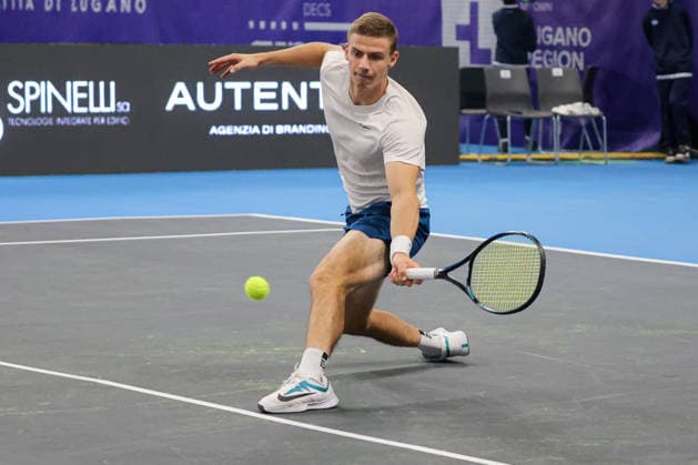 BSI Challenger Lugano - ATP, Tennis Herren Tennis Tournament Daniil GLINKA of Estonia participates in the BSI Challenger Lugano 2026 at Centro Esposizioni in Lugano, Switzerland, on February 26, 2026. Lugano Switzerland  Copyright: xRobertaxCorradinx originalFilename:corradin-notitle260226_npQ6e.jpg