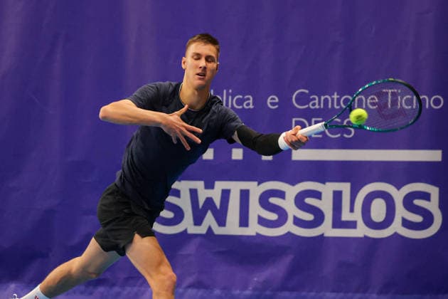 BSI Challenger Lugano - ATP, Tennis Herren Tennis Tournament Petr BRUNCLIK of the Czech Republic participates in the BSI Challenger Lugano 2026 at Centro Esposizioni in Lugano, Switzerland, on February 26, 2026. Lugano Switzerland  Copyright: xRobertaxCorradinx originalFilename:corradin-notitle260226_npbsn.jpg