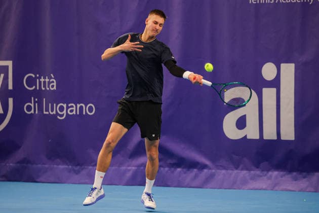 BSI Challenger Lugano - ATP, Tennis Herren Tennis Tournament Petr BRUNCLIK of the Czech Republic participates in the BSI Challenger Lugano 2026 at Centro Esposizioni in Lugano, Switzerland, on February 26, 2026. Lugano Switzerland  Copyright: xRobertaxCorradinx originalFilename:corradin-notitle260226_npxrB.jpg