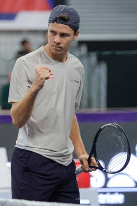 BSI Challenger Lugano - ATP, Tennis Herren Tennis Tournament Joel SCHWAERZLER of Austria participates in the BSI Challenger Lugano 2026 at Centro Esposizioni in Lugano, Switzerland, on February 26, 2026. Lugano Switzerland  Copyright: xRobertaxCorradinx originalFilename:corradin-notitle260226_np3Ke.jpg