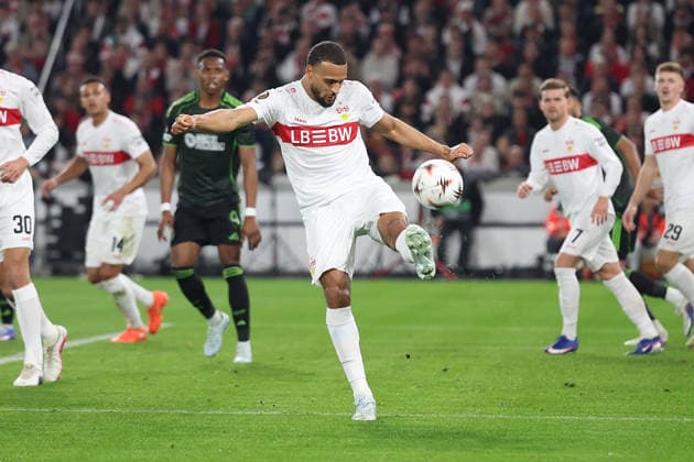 26 02 2026, xrekx, Football UEFA Europa League, VfB Stuttgart Celtic Glasgow v l Josha Vagnoman VfB Stuttgart DFL DFB REGULATIONS PROHIBIT ANY USE OF PHOTOGRAPHS as IMAGE SEQUENCES and or QUASI VIDEO Stuttgart
