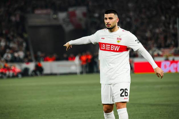 26 02 2026, xhettx, Football UEFA Europa League, VfB Stuttgart Celtic Glasgow v l Deniz Undav VFB Stuttgart, 26 DFL DFB REGULATIONS PROHIBIT ANY USE OF PHOTOGRAPHS as IMAGE SEQUENCES and or QUASI VIDEO