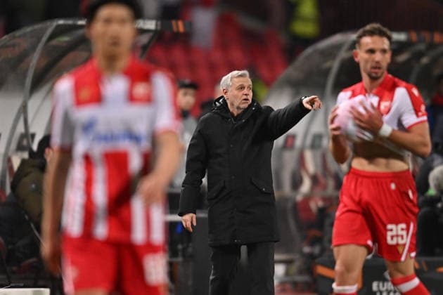 CRVENA ZVEZDA vs LOSC LILLE BRUNO GENESIO coach football Crvena zvezda vs LOSC Lille UEFA Europa league Rajko Mitic stadium, Belgrade 26.02.2026 Foto: FOOTBALL, UEFA EUROPA LEAGUE, CRVENA ZVEZDA, RED STAR, LOSC LILLE Belgrade Rajko Mitic stadium Serbia Copyright: xMarkoxMetlas xMNxPressx