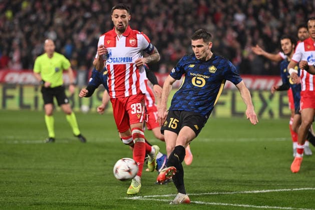 CRVENA ZVEZDA vs LOSC LILLE ROMAIN PERRAUD football Crvena zvezda vs LOSC Lille UEFA Europa league Rajko Mitic stadium, Belgrade 26.02.2026 Foto: FOOTBALL, UEFA EUROPA LEAGUE, CRVENA ZVEZDA, RED STAR, LOSC LILLE Belgrade Rajko Mitic stadium Serbia Copyright: xMarkoxMetlas xMNxPressx