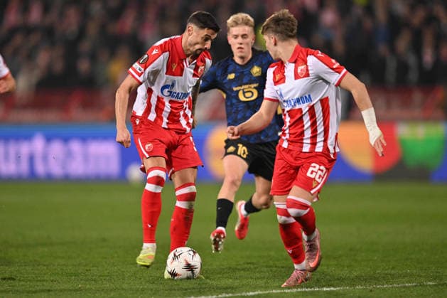 CRVENA ZVEZDA vs LOSC LILLE RADE KRUNIC football Crvena zvezda vs LOSC Lille UEFA Europa league Rajko Mitic stadium, Belgrade 26.02.2026 Foto: FOOTBALL, UEFA EUROPA LEAGUE, CRVENA ZVEZDA, RED STAR, LOSC LILLE Belgrade Rajko Mitic stadium Serbia Copyright: xMarkoxMetlas xMNxPressx