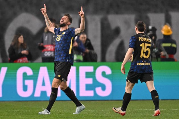 CRVENA ZVEZDA vs LOSC LILLE OLIVIER GIROUD football Crvena zvezda vs LOSC Lille UEFA Europa league Rajko Mitic stadium, Belgrade 26.02.2026 Foto: FOOTBALL, UEFA EUROPA LEAGUE, CRVENA ZVEZDA, RED STAR, LOSC LILLE Belgrade Rajko Mitic stadium Serbia Copyright: xMarkoxMetlas xMNxPressx