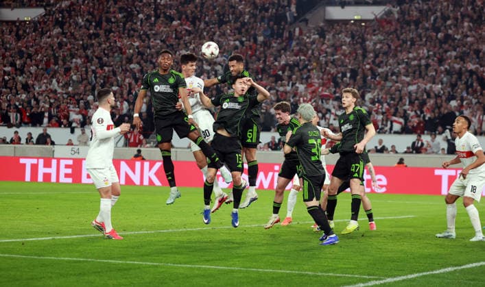 26 02 26 VfB Stuttgart Celtic Glasgow Germany, Stuttgart, 26 02 2026, Football, UEFA Europa League, Season 2025 2026, Play Offs, Second leg, VfB Stuttgart Celtic Glasgow Chema Andres VfB Stuttgart