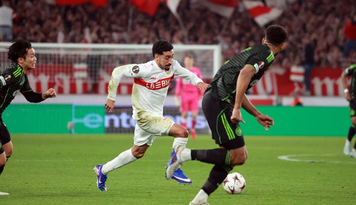 26 02 26 VfB Stuttgart Celtic Glasgow Germany, Stuttgart, 26 02 2026, Football, UEFA Europa League, Season 2025 2026, Play Offs, Second leg, VfB Stuttgart Celtic Glasgow Tiago Tomas VfB Stuttgart