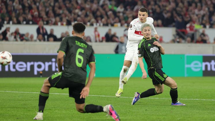 Stuttgart , Europa League VfB Stuttgart vs Celtic Glasgow , Badredine Bouanani VfB