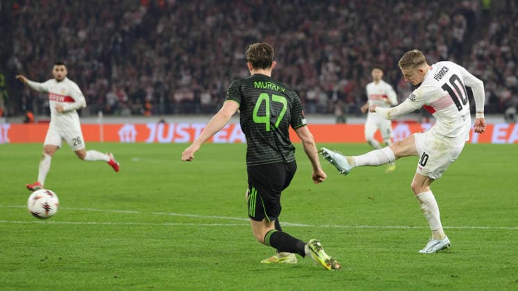 Stuttgart , Europa League VfB Stuttgart vs Celtic Glasgow , Chris Führich VfB