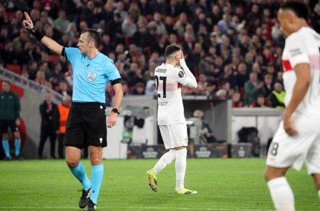 26 02 26 VfB Stuttgart Celtic Glasgow Germany, Stuttgart, 26 02 2026, Football, UEFA Europa League, Season 2025 2026, Play Offs, Second leg, VfB Stuttgart Celtic Glasgow Badredine Bouanani VfB Stuttgart