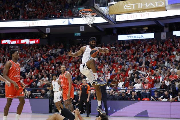 Josh Nebo Hapoel IBI Tel Aviv - EA7 Emporio Armani Olimpia Milano EuroLeague 2025-26 Tel Aviv , 26 02 2026 Foto Di Ninno Ciamillo-Castoria torino  Copyright: xdixninnox
