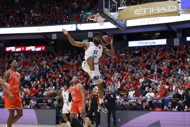Josh Nebo Hapoel IBI Tel Aviv - EA7 Emporio Armani Olimpia Milano EuroLeague 2025-26 Tel Aviv , 26 02 2026 Foto Di Ninno Ciamillo-Castoria torino  Copyright: xdixninnox