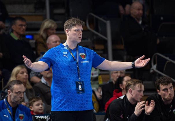 Handball, Men, Season 2025 2026, Champions League Group A, Matchday 12 , Füchse Berlin Industria Kielce, Coach Nicolej Krickau Füchse Berlin , 26 02 2026, Copyright: xSebastianxRäppold MatthiasxKochx