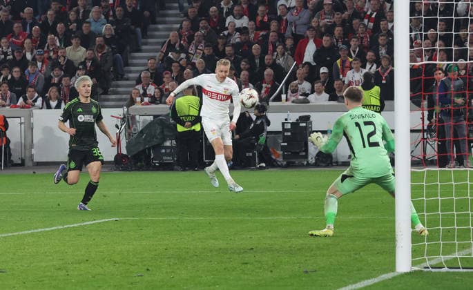 Stuttgart , Europa League VfB Stuttgart vs Celtic Glasgow , Chris Führich VfB