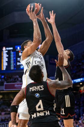 2026 Euroleague basketball Real Madrid v FC Bayern Munich February 26th 26th February 2026 Movistar Arena Madrid, Spain Euroleague Basketball Spain, Real Madrid vs FC Bayern Munich Edy Tavares Real Madrid Madrid Spain Basketball Copyright: xAlbaxPachecox xAgenciaxLOFx
