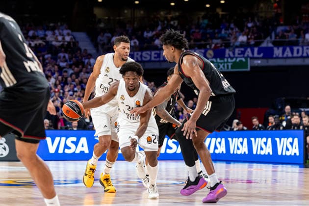 2026 Euroleague basketball Real Madrid v FC Bayern Munich February 26th 26th February 2026 Movistar Arena Madrid, Spain Euroleague Basketball Spain, Real Madrid vs FC Bayern Munich Andres Feliz Real Madrid Madrid Spain Basketball Copyright: xAlbaxPachecox xAgenciaxLOFx