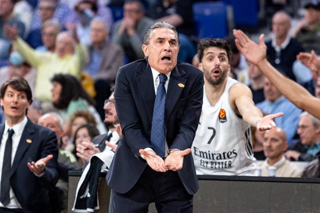 2026 Euroleague basketball Real Madrid v FC Bayern Munich February 26th 26th February 2026 Movistar Arena Madrid, Spain Euroleague Basketball Spain, Real Madrid vs FC Bayern Munich Sergio Scariolo coach Real Madrid Madrid Spain Basketball Copyright: xAlbaxPachecox xAgenciaxLOFx