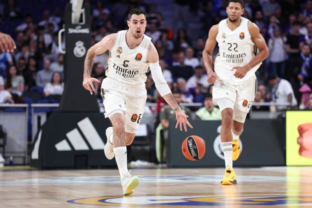 February 26, 2026, Madrid, Madrid, Spain: Alberto Abalde of Real Madrid in action during the Turkish Airlines EuroLeague Regular Season Round 29 match between Real Madrid and FC Bayern Munich at Movistar Arena on February 26, 2026, in Madrid, Spain. Madrid Spain - ZUMAa181 20260226_zaa_a181_025 Copyright: xIrinaxR.xHipolitox