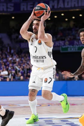 February 26, 2026, Madrid, Madrid, Spain: Facundo Campazzo of Real Madrid in action during the Turkish Airlines EuroLeague Regular Season Round 29 match between Real Madrid and FC Bayern Munich at Movistar Arena on February 26, 2026, in Madrid, Spain. Real Madrid V FC Bayern Munich - Turkish Airlines EuroLeague  - ZUMAa181 20260226_zaa_a181_017 Copyright: xIrinaxR.xHipolitox