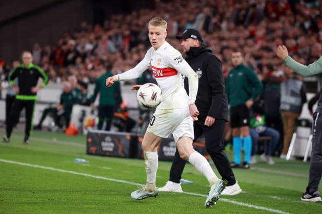 26 02 26 VfB Stuttgart Celtic Glasgow Germany, Stuttgart, 26 02 2026, Football, UEFA Europa League, Season 2025 2026, Play Offs, Second leg, VfB Stuttgart Celtic Glasgow Chris Führich VfB Stuttgart