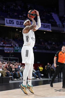 February 26, 2026, Madrid, Madrid, Spain: Chuma Okeke of Real Madrid in action during the Turkish Airlines EuroLeague Regular Season Round 29 match between Real Madrid and FC Bayern Munich at Movistar Arena on February 26, 2026, in Madrid, Spain. Real Madrid V FC Bayern Munich - Turkish Airlines EuroLeague  - ZUMAa181 20260226_zaa_a181_018 Copyright: xIrinaxR.xHipolitox