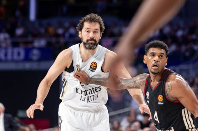2026 Euroleague basketball Real Madrid v FC Bayern Munich February 26th 26th February 2026 Movistar Arena Madrid, Spain Euroleague Basketball Spain, Real Madrid vs FC Bayern Munich Sergio Llull Real Madrid and Rathan Mayes munich Madrid Spain Basketball Copyright: xAlbaxPachecox xAgenciaxLOFx