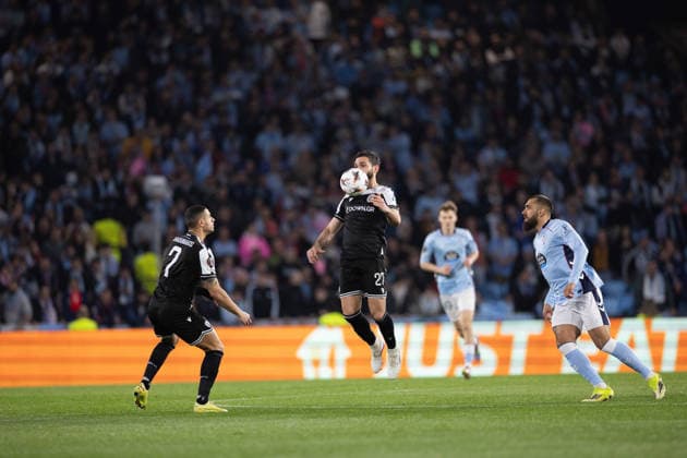 February 26, 2026, Vigo, Vigo, Spain: Vigo, SPAIN - February 26, 2026 Magomed Ozdoev of PAOK in action during the UEFA Europa League match between Celta Vigo and Paok at EstoÂ¡dio de Balaidos Uefa Europa League Celta Vigo X Paok  - ZUMAe141 20260226_zsp_e141_002 Copyright: xLuisxEirasx