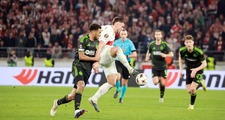 26 02 26 VfB Stuttgart Celtic Glasgow Germany, Stuttgart, 26 02 2026, Football, UEFA Europa League, Season 2025 2026, Play Offs, Second leg, VfB Stuttgart Celtic Glasgow Ermedin Demirovic VfB Stuttgart