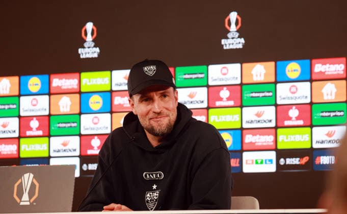 26 02 26 VfB Stuttgart Celtic Glasgow Germany, Stuttgart, 26 02 2026, Football, UEFA Europa League, Season 2025 2026, Play Offs, Second leg, VfB Stuttgart Celtic Glasgow Sebastian Hoeneß Coach VfB Stuttgart