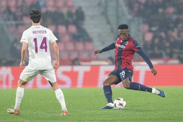 Foto IPP Damiano Fiorentini Bologna 26 02 2026 Calcio Europa League 2025-2026 partita: Bologna-Brann nella foto: Jhon Lucumí Italy Photo Press World Copyright italy ITALY  Copyright: xR4924_italyphotopressx