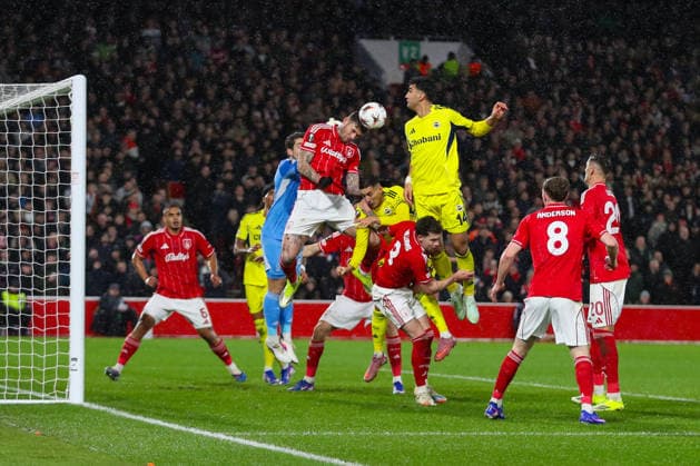 Nottingham Forest v Fenerbahce SK, UEFA Europa League Morato Of Nottingham Forest heads the ball clear during the Nottingham Forest v Fenerbahce SK UEFA Europa League Play-Offs 2nd Leg match at the City Ground, West Bridgford, England on 26 February 2026 Credit: Lee Keuneke Every Second Media Editorial use only. All images are copyright Every Second Media Limited. No images may be reproduced without prior permission. Copyright: xIMAGO EveryxSecondxMediax ESM-1824-0029 LeexKeunekex xEveryxSecondxMediax