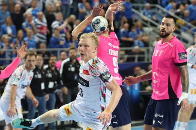 Plock 26.02.2026 Liga mistrzow pilka reczna mezczyzn faza grupowa sezon 2025 26 --- Group Chase mens handball EHF Champions League Orlen Wisla Plock - SC Magdeburg Magnus Saugstrup Fot. Marcin Solarz FotoPyK NEWSPIX.PL --- newspix.pl 