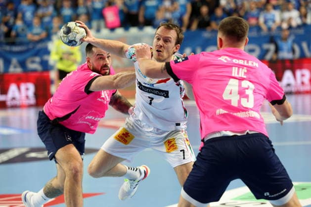 Plock 26.02.2026 Liga mistrzow pilka reczna mezczyzn faza grupowa sezon 2025 26 --- Group Chase mens handball EHF Champions League Orlen Wisla Plock - SC Magdeburg Leon Susnja Felix Claar Zoran Ilic Fot. Marcin Solarz FotoPyK NEWSPIX.PL --- newspix.pl 